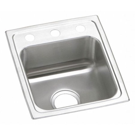 Sink, Drop-In Mount, 2 Hole, Brushed Satin Finish