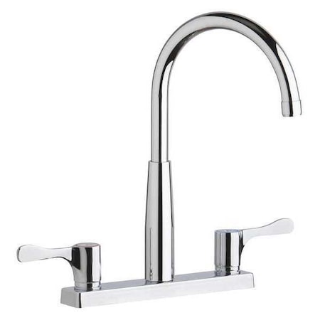 Lever Handle, 8 Mount, Residential / Commercial 3 Hole Faucet,Sensor Scrub/Handwash,Deck Mount