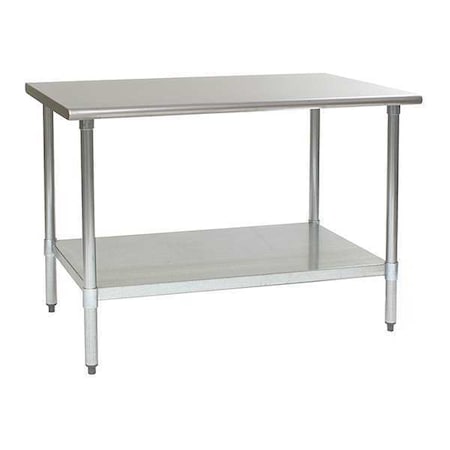 Table, SS Legs/Shelf, Deluxe, 36Wx48L