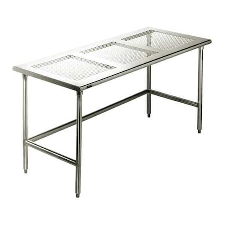 Cleanroom Table,Brushd SSP Top,30Wx36L