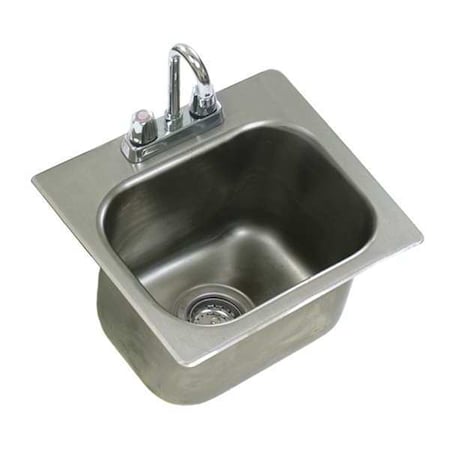 Drop-In Sink,Single,12 X 20 X 6.5