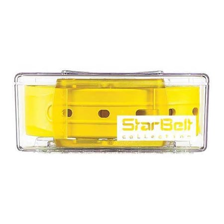 StarBelt Plastic Belt,Yellow/Yellow
