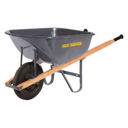 Steel Wheelbarrow,6cu. Ft.