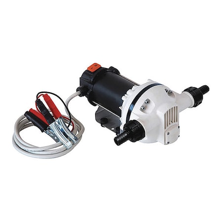 Diaphragm Pump,12V,9 Gpm,18 Ft.,Cbl,Clmp, 12VDC, 9 GPM, 260W HP