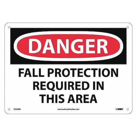 Danger Fall Protection Required In This Area Sign