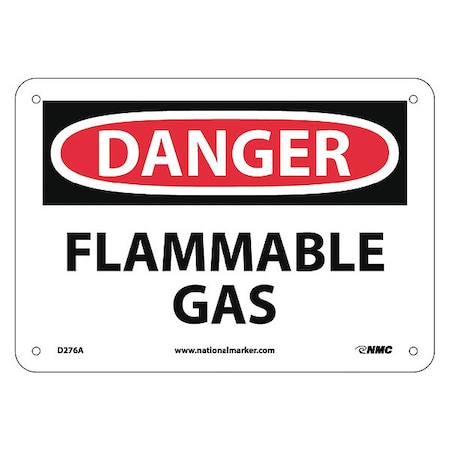 Danger Flammable Gas Sign, D276A