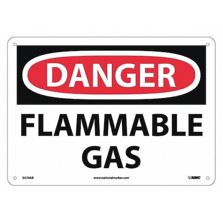 Danger Flammable Gas Sign, D276AB