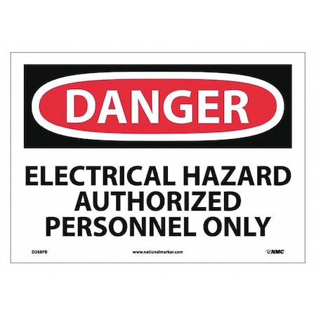 Danger Hazard Equipment Sign, D268PB