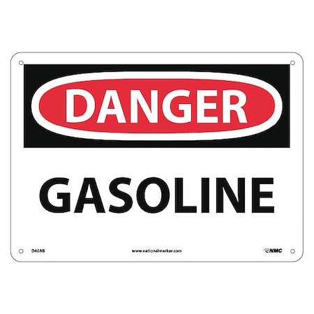 Danger Gasoline Sign, D40AB