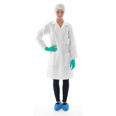 Lab Coat,Anti-Static,Sterile,XL,PK30