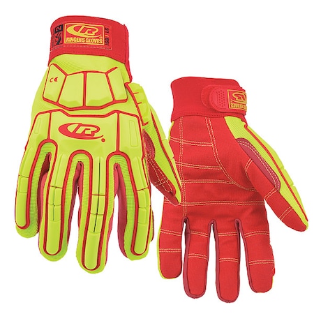 Cut Resistant Glove,Yellow/Red,S,PR