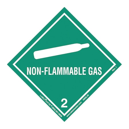 Non-Flammable Gas Label,PK500