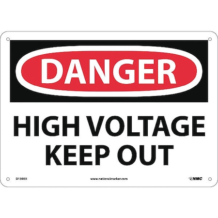 Danger High Voltage Keep Out Sign