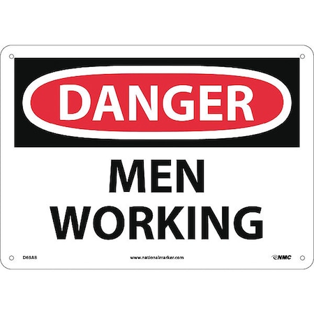 Danger Men Working Sign, D69AB