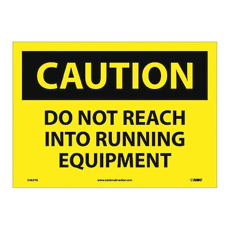 Do Not Reach Into Running Eq.. Sign