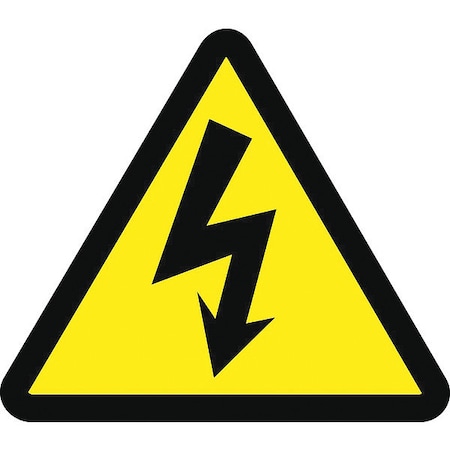 Electric Voltage Hazard Iso Label, Pk10