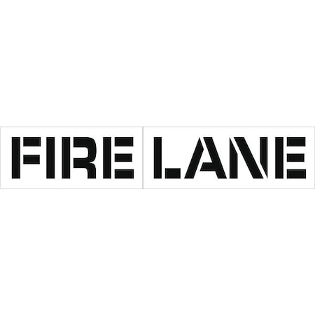 Fire Lane Parking Lot Stencil, PMS45