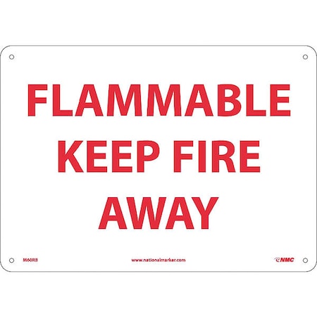 Flammable Keep Fire Away Sign