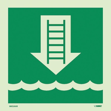 International Marine Organization Embarkation Ladder Sign, IMO200R