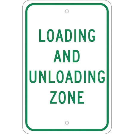 Loading And Unloading Zone Sign, TM61J