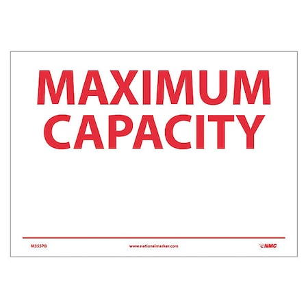 Maximum Capacity Sign, M355PB