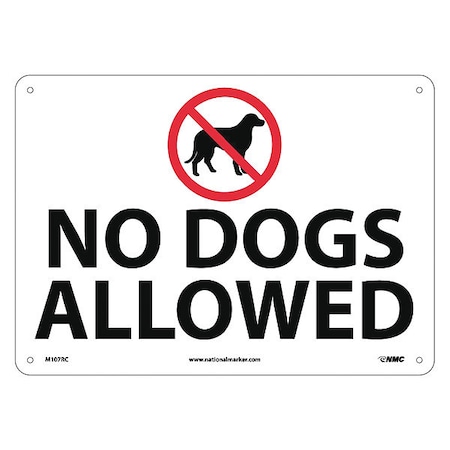 No Dogs Allowed Sign, M107RC