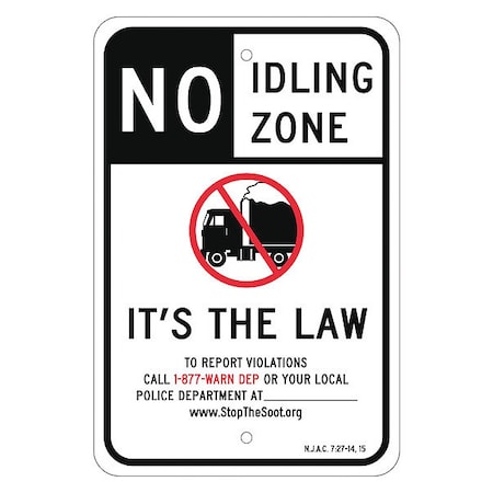 No Idling Zone - New Jersey