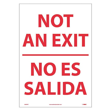 Not An Exit Sign, English, Spanish
