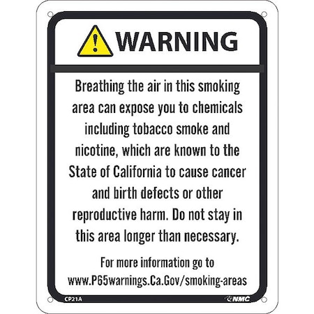 Smoking Area Ca Prop65, CP21A