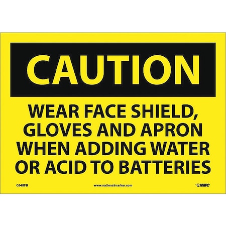 Wear Face Shield, Gloves And.. Sign