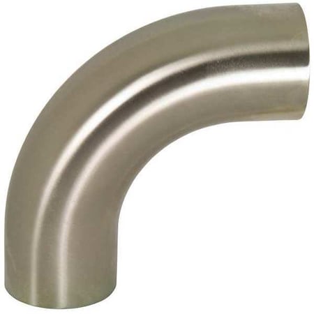 Polished 90 Weld Elbow,Tangent 304SS,1