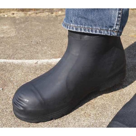 Black Rubber Boots,XL,PK10 Black, Latex Rubber
