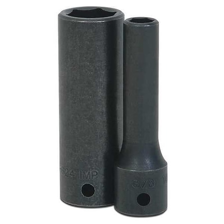 1/2 Dr, 1-3/8 Size, SAE Impact Socket, 6 Pts