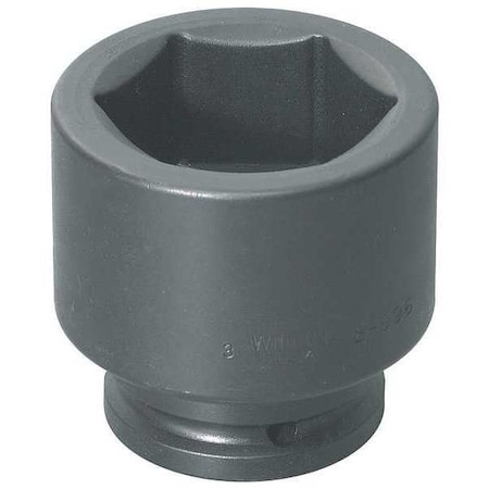1-1/2 Dr, 4-3/8 Size, SAE Impact Socket, 6 Pts, Overall Length: 5-27/32