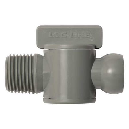 Male NPT Valve, Gray, 1/2, PK10