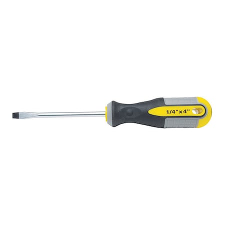 Slotted Magnetic Tip Screwdriver,1/4x4