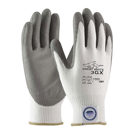 Cut Resistant Coated Gloves, A3 Cut Level, Polyurethane, S, 12PK