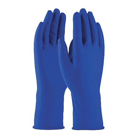 Disposable Gloves, Latex, Blue, 50 PK