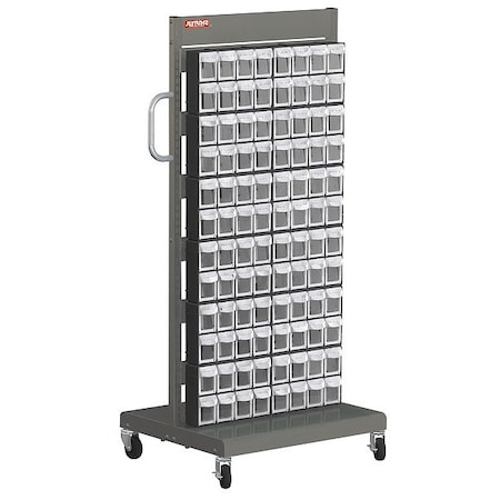 Mobile Parts Cart,FO308 1,Sided 96 Tip Out Bins