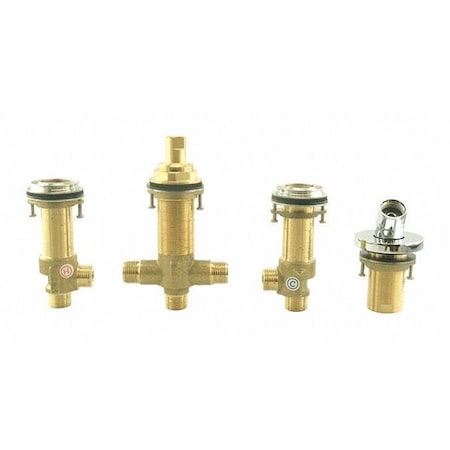 Four Hole, Roman Tub Filler, Rough-In, Material: Forged Brass Body
