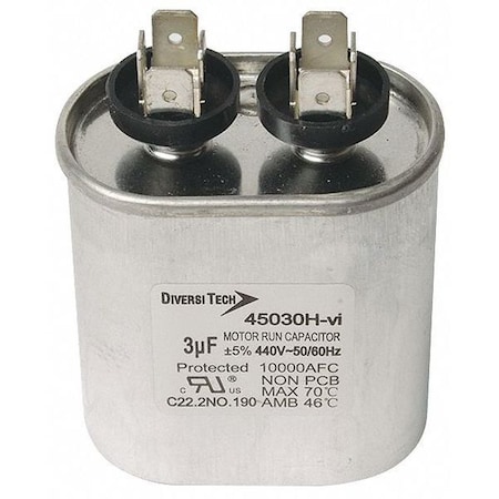 Motor Run Capacitor,440V,Oval