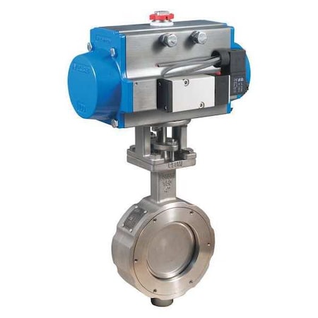 Pneumatic,Actuated SS,Butterfly Valve