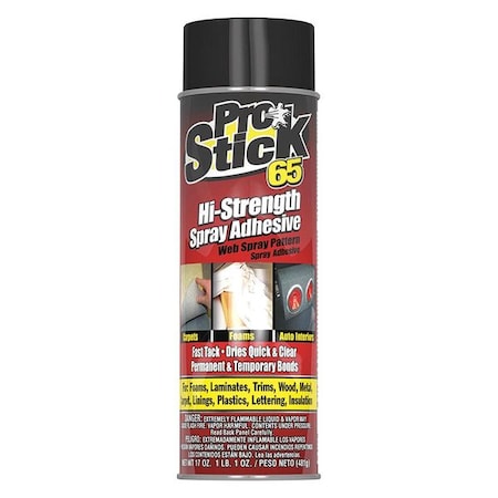 Pro Stick 65,Web Spray,Adhesive,17 Oz.