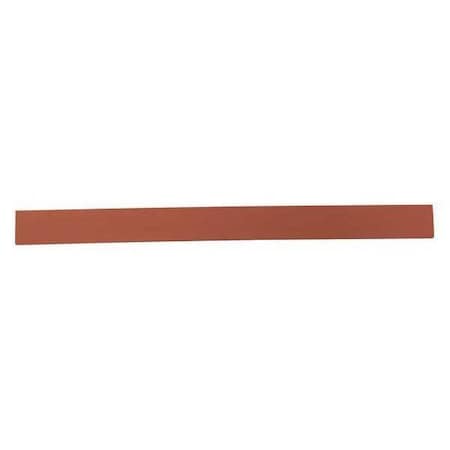Squeegee Blade,16L,No-Notch,Rubber,Red