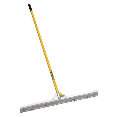 Wire Gauge Rake,36 L,82 Yellow Handle