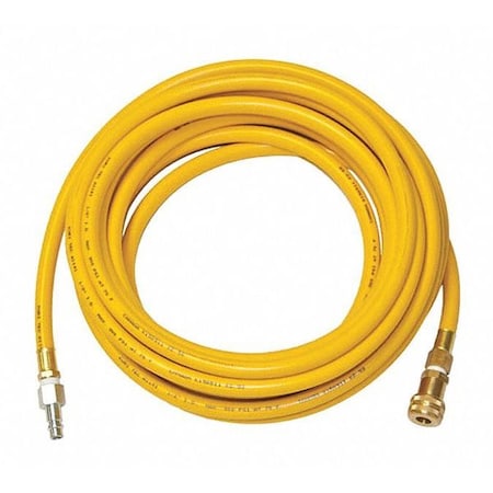 Air Hose,1/2 ID,50 Ft.,Fittings
