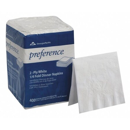 Paper Dinner Napkins,2Ply,1/4 Fold,PK8