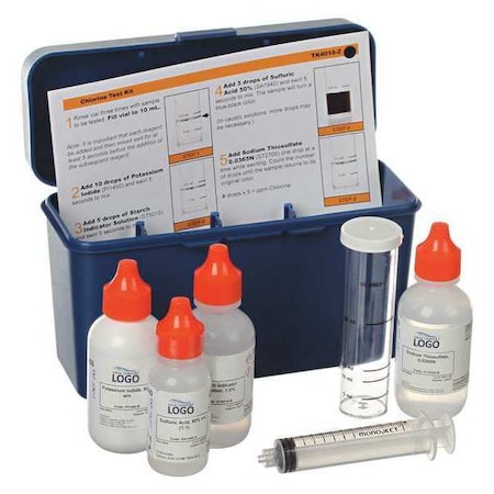 Chlorine Test Kit,1 Drop - 5ppm/10mL