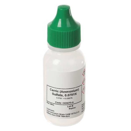 Ceric Sulfate,0.0791N,30 ML