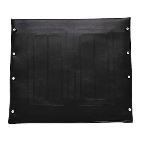 Vinyl Seat Upholstery,20 W,8 Hole,Black